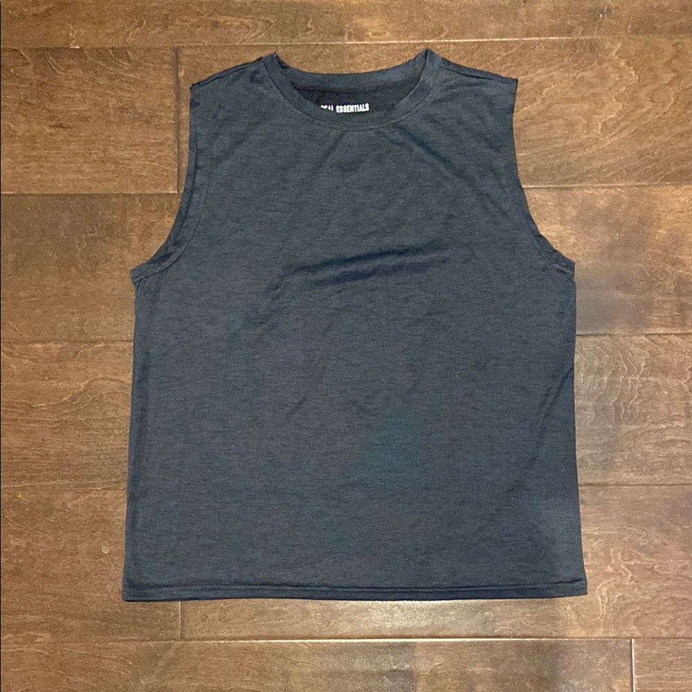 Real Essentials Gray Sleeveless Athletic Shirt